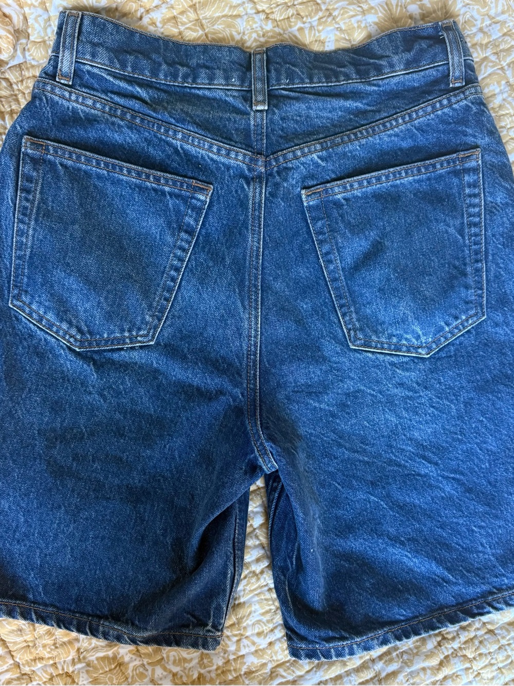Reformation Hale High Rise 8” Jean Shorts Blue - Size 27 - Picture 7 of 7